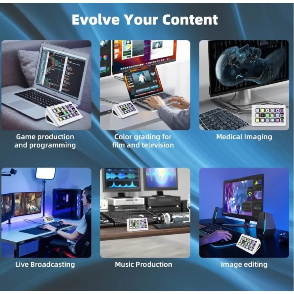 TMICE Stream Controller - Live Production Controller with 15 Customizable LCD Ke - Picture 5 of 7